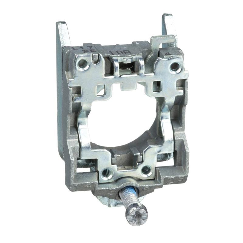 Schneider Electric metal fixing collar pillar for electrical block, manufacturer catalog image