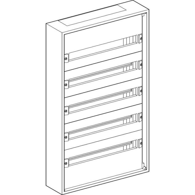 Schneider Electric WALL-MOUNTED ENCLOSURE 5 ROWS PRISMA PACK 160 IP30, manufacturer catalog image