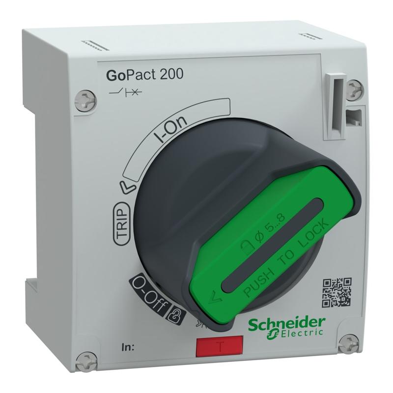 Schneider Electric Direct rotary handle, GoPact MCCB 200, IP20, manufacturer catalog image