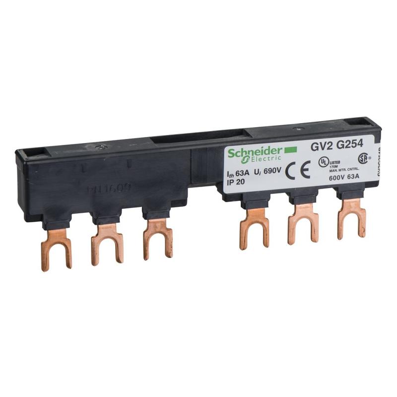 Schneider Electric Linergy FT - Comb busbar - 63 A - 2 tap-offs - 54 mm pitch, manufacturer catalog image