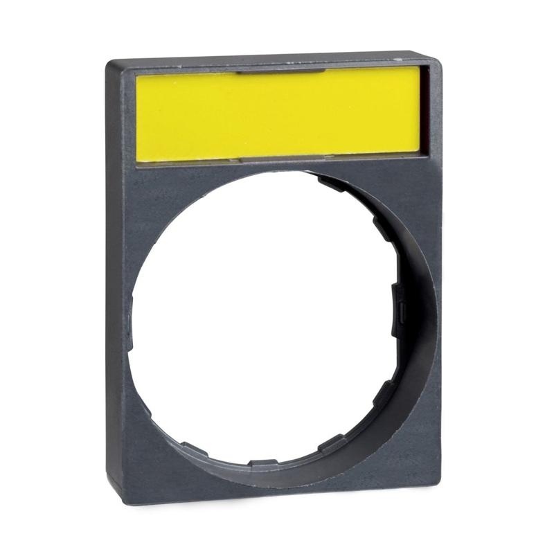 Schneider Electric legend holder 30 x 40 mm with legend 8 x 27 mm unmarked, manufacturer catalog image