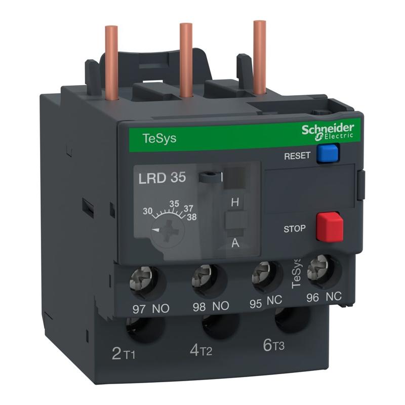 Schneider Electric TeSys LRD thermal overload relays - 30...38 A - class 10A, manufacturer catalog image