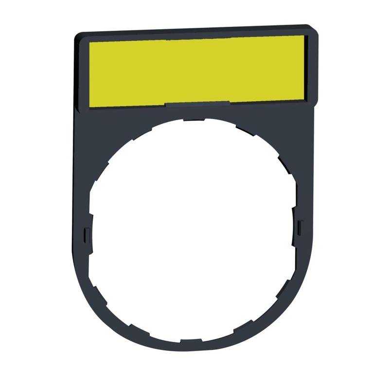 Schneider Electric legend holder 30 x 40 mm with legend 8 x 27 mm unmarked, manufacturer catalog image
