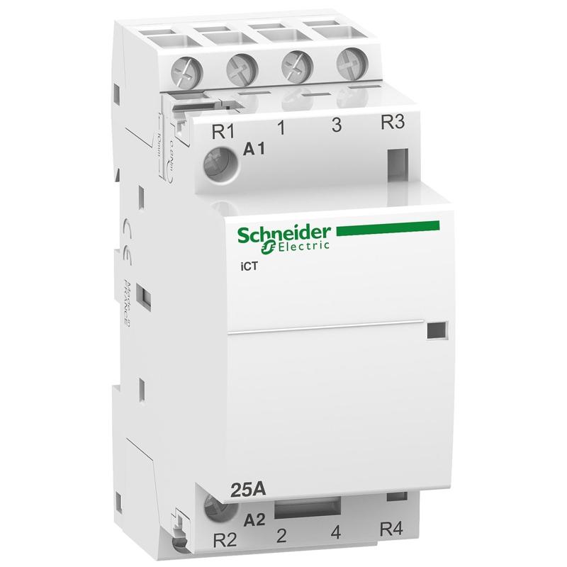 Schneider Electric iCT 25A 2NO 2NC 220...240V 50Hz contactor, manufacturer catalog image