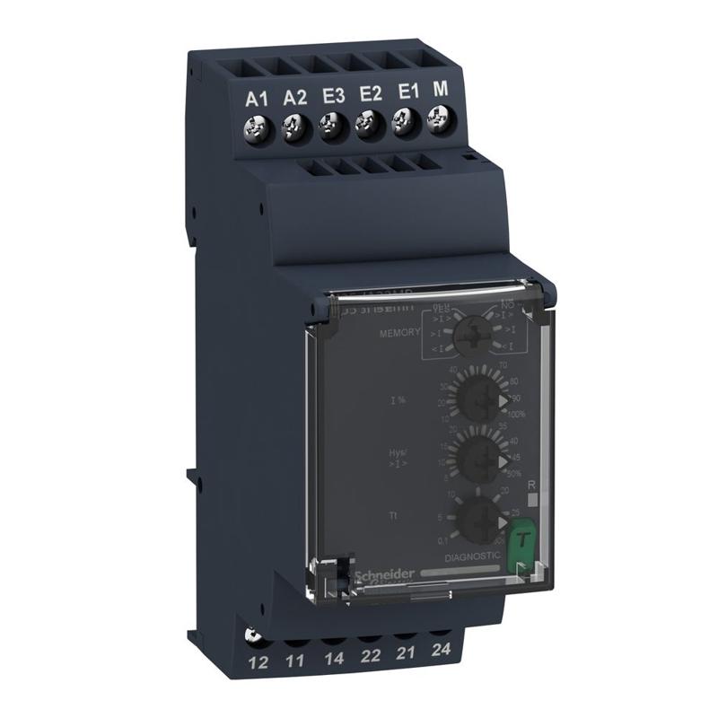 Schneider Electric Current control relay 0.15A…15A, 2 C/O, manufacturer catalog image