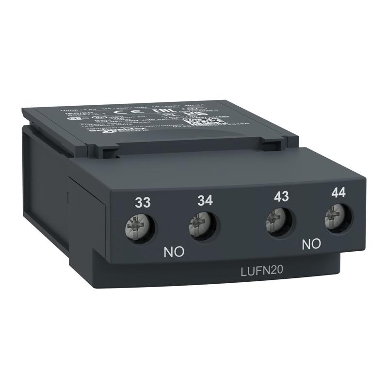 Schneider Electric auxiliary contacts LUF - 2NO, manufacturer catalog image