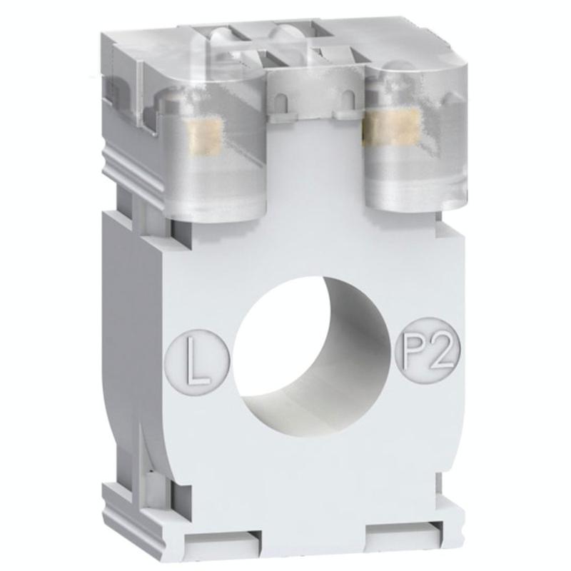 Schneider Electric current transformer tropicalised DIN mount 200 5 for cables d. 21, manufacturer catalog image