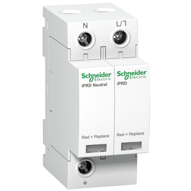 Schneider Electric iPRD8 modular surge arrester - 1P + N - 350V, manufacturer catalog image