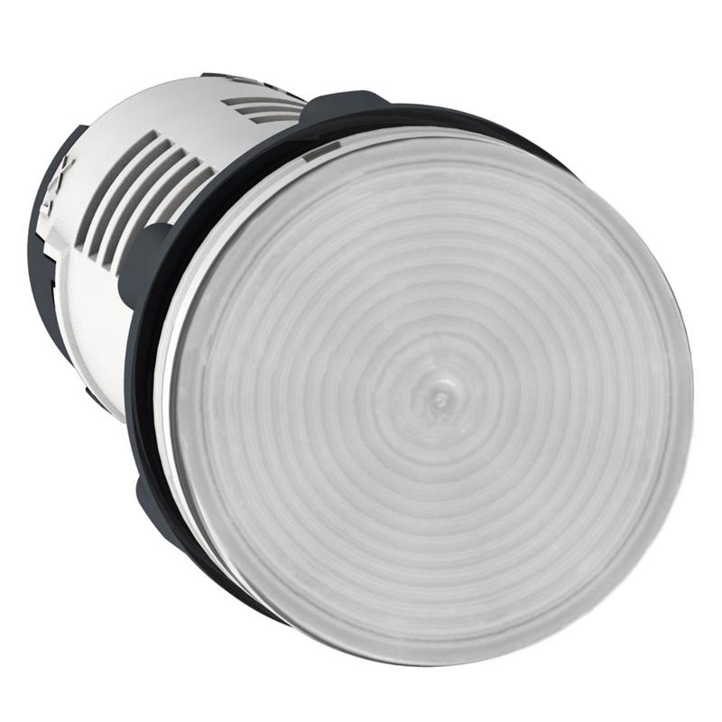 Schneider Electric Monolithic pilot light, plastic, clear, Ø22, integral LED, 24 V AC/DC, manufacturer catalog image