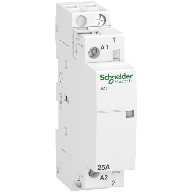 Schneider Electric iCT 25A 1NO 230...240V 50Hz contactor, manufacturer catalog image