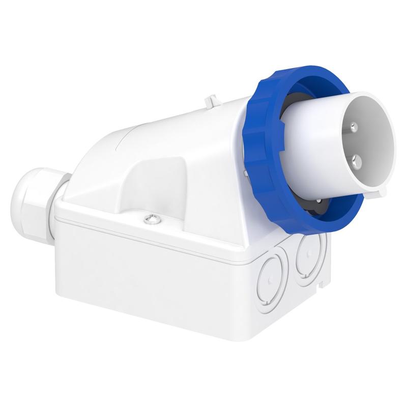 Schneider Electric PratiKa industrial plug - 16 A - 2P + E - 200...250 V AC - IP67, manufacturer catalog image
