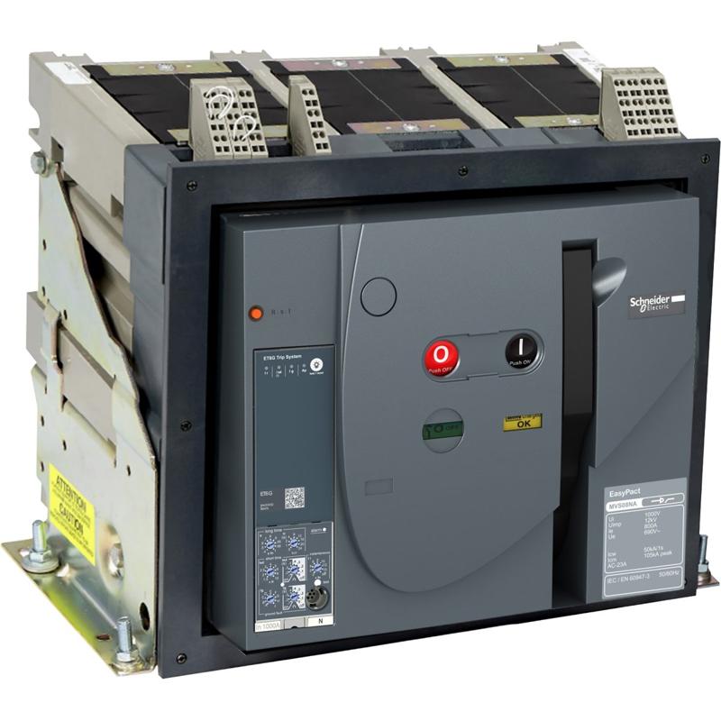 Schneider Electric MVS10H circuit breaker, 1000 A at 40 °C, manufacturer catalog image