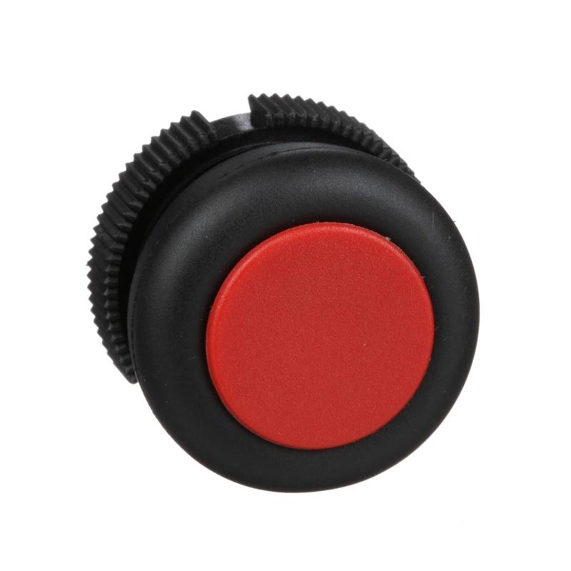 Schneider Electric Harmony XAC, Push button head, plastic, red, booted, spring return, manufacturer catalog image