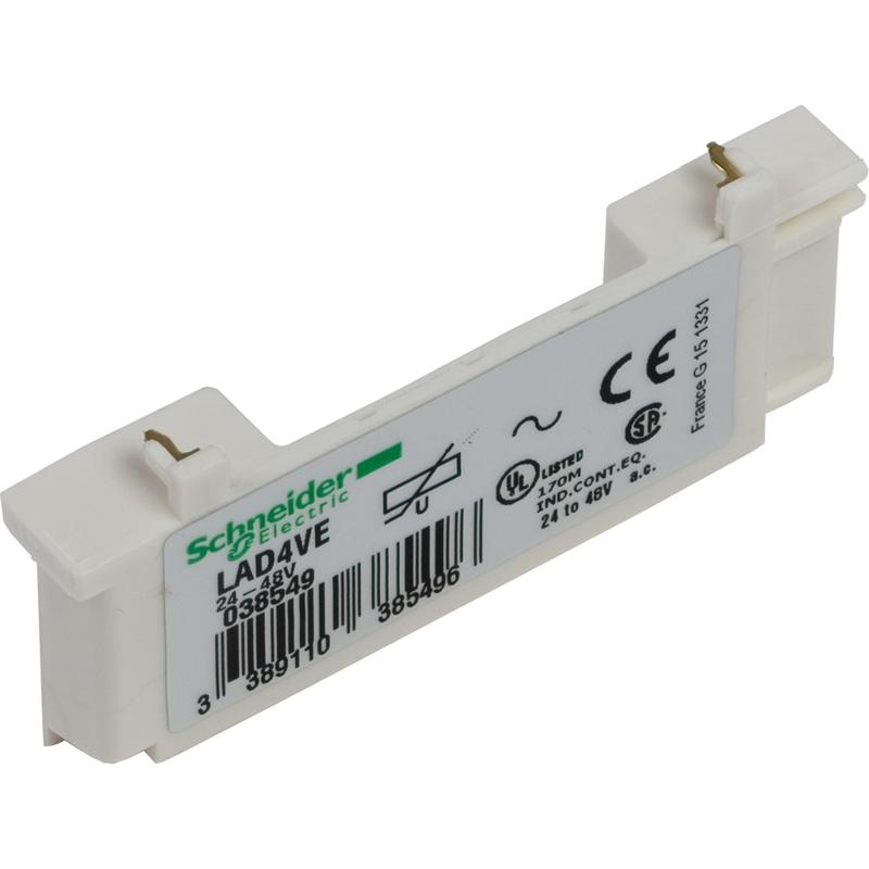 Schneider Electric RC CIR, clic-on contactor D09 D38 3P 24, manufacturer catalog image