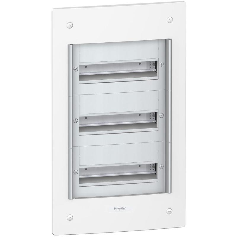Schneider Electric Pragma flush enclosure - IP40 - 3 x 13 modules - without door, manufacturer catalog image