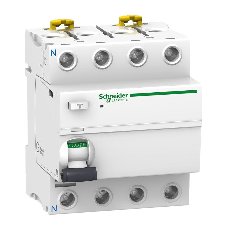 Schneider Electric Acti 9 iID - RCCB - 4P - 40A - 300mA s - type A-SI, manufacturer catalog image