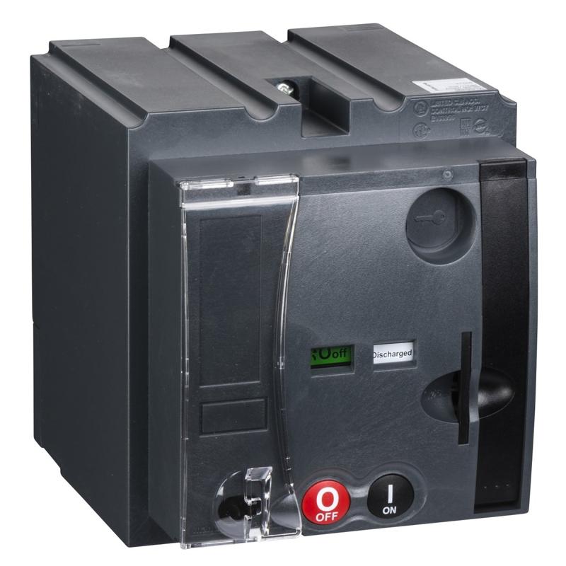 Schneider Electric motor mechanism, MT 400-630, Compact NSX400/630, PowerPact Multistandard L, 220 to 240 VAC 50/60 Hz, 208 to 277 VAC 60 Hz, manufacturer catalog image