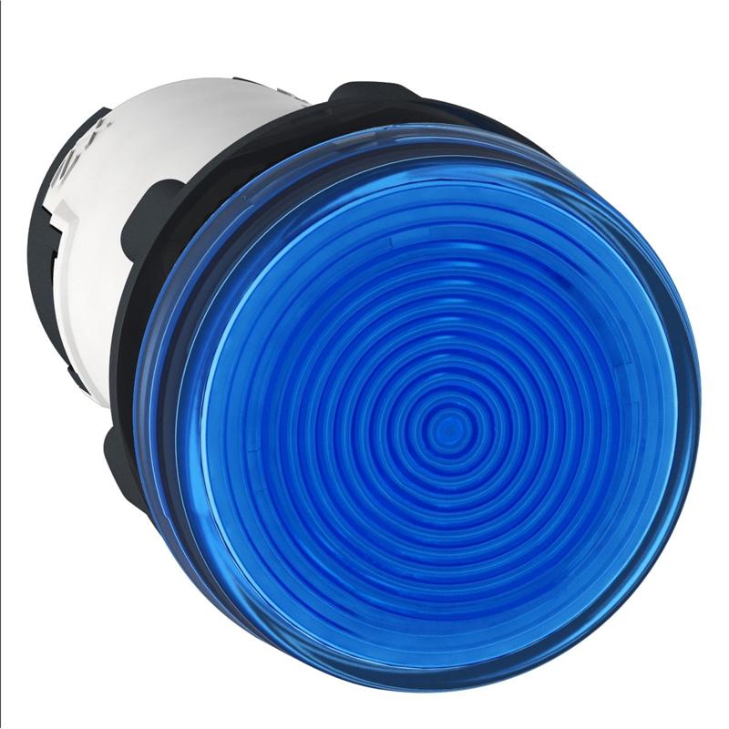 Schneider Electric Monolithic pilot light, plastic, blue, Ø22, integral LED, 24 V AC/DC, manufacturer catalog image